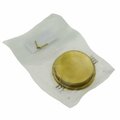 Ives Commercial Solid Brass 2-1/8in Round Flush Pull Bright Brass Finish 221B3